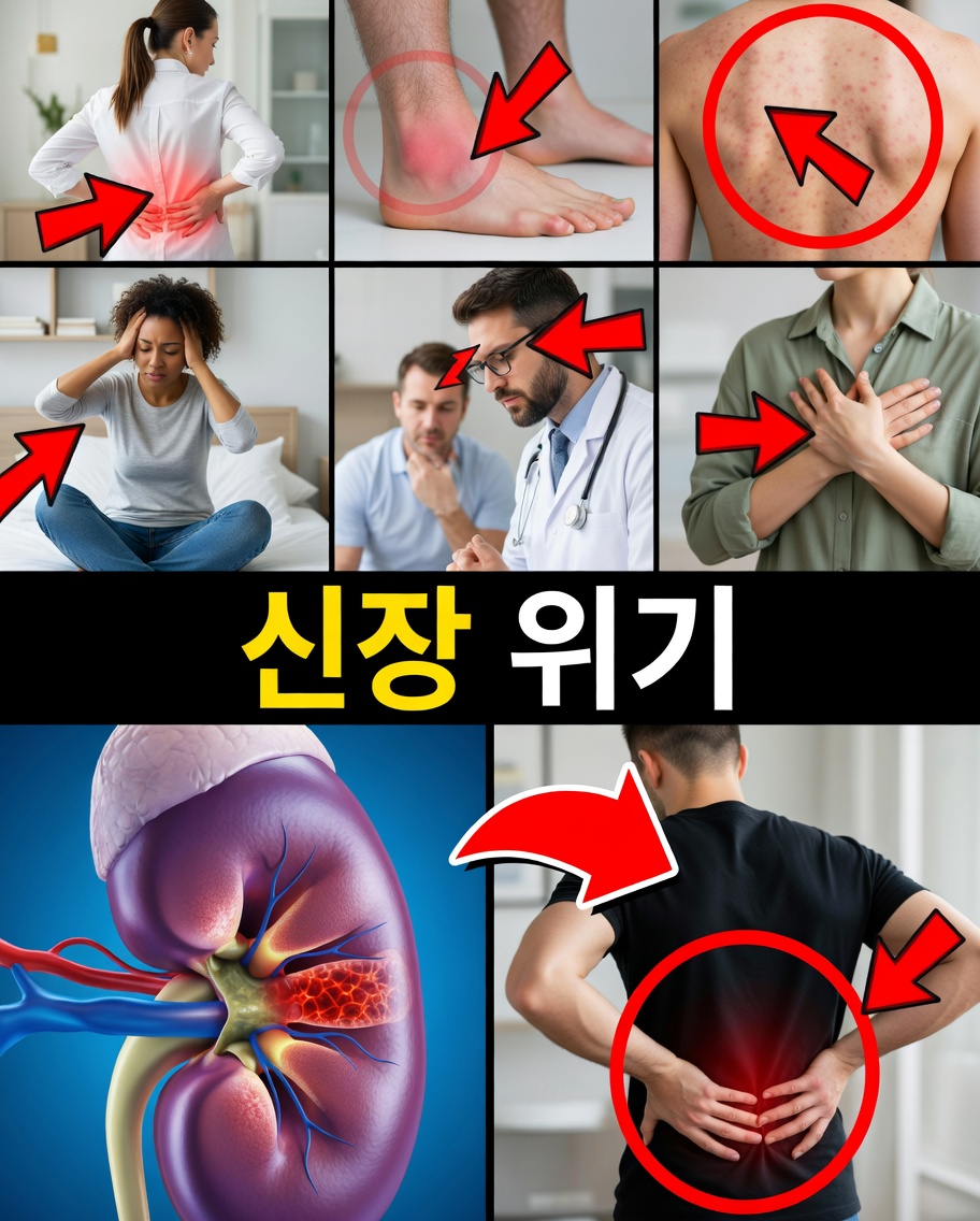 신장이 경고 신호를 보내는 10가지 징후