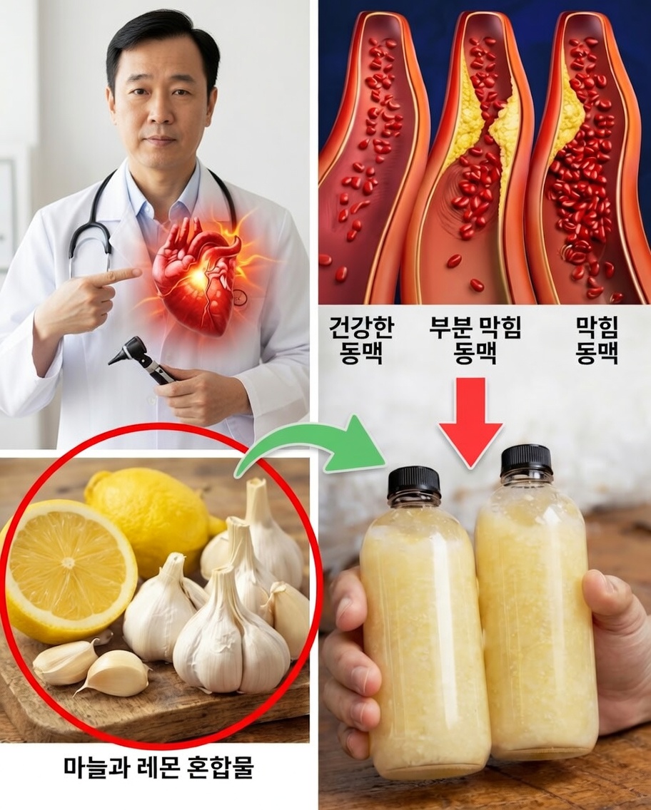 심장을 위해 마셔요: 혈액순환을 개선하는 레몬·라임·마늘 의식