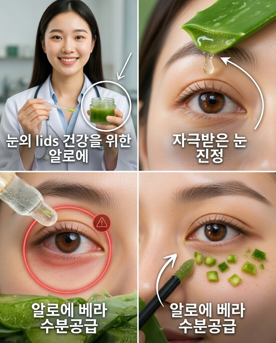 알로에 베라는 건조하고 붉고 자극 받은 눈을 부드럽게 진정시켜 줄 수 있을까?