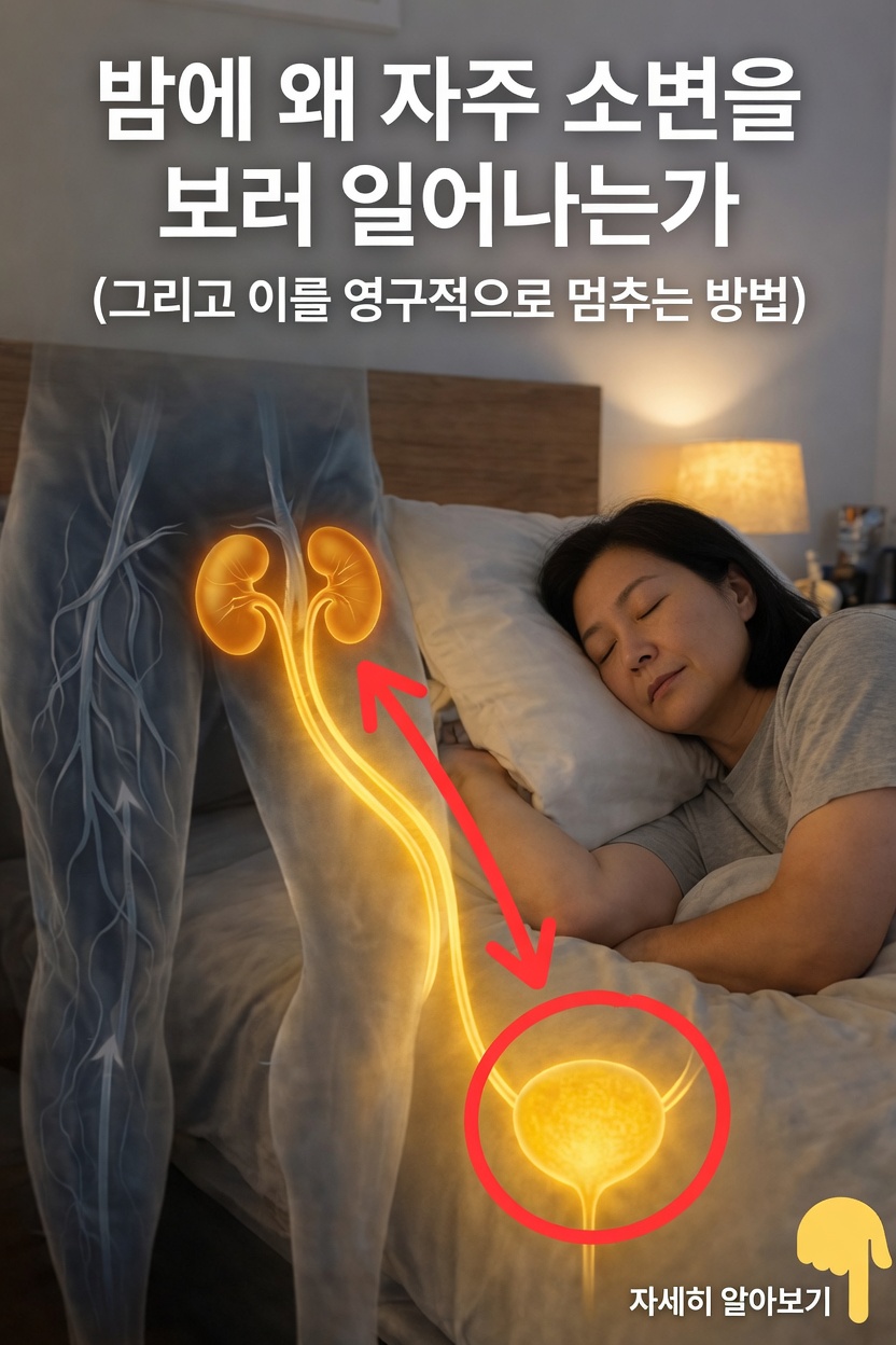 밤에 소변 보려고 깨는 이유와 줄이는 데 도움이 되는 간단한 습관