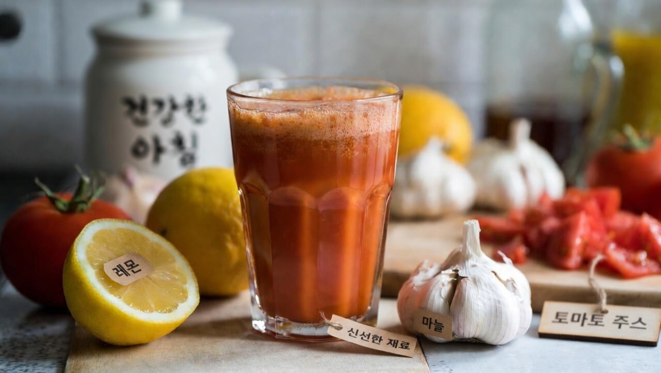토마토, 마늘, 레몬 주스의 힘을 발견하세요: 몸의 건강을 위한 간단한 일상 습관
