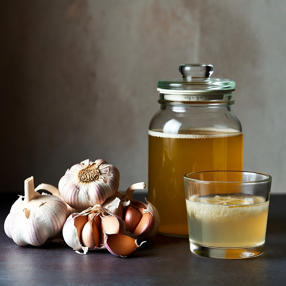 마늘, 레몬 주스, 애플 사이다 식초