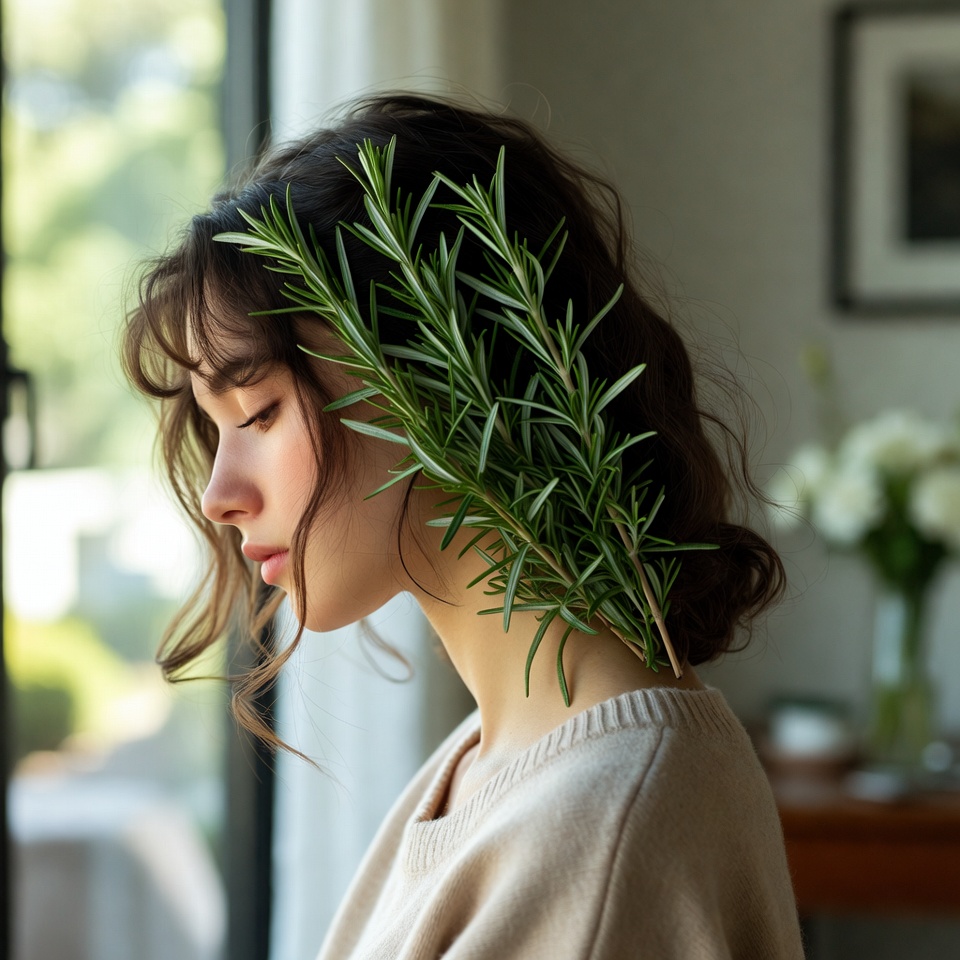 목 뒤에 로즈마리를 바르면, 무슨 일이 일어나는지 보고 놀라게 될 것입니다