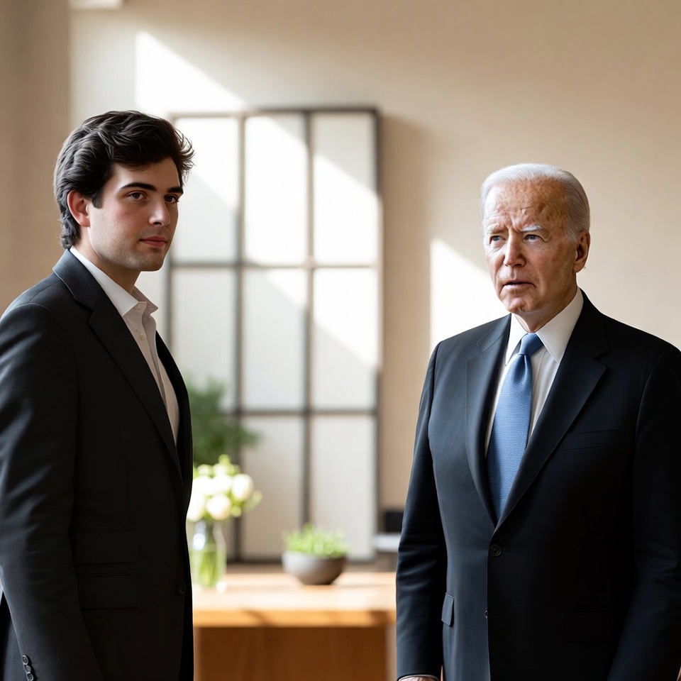 조 바이든과 마주한 배런 트럼프, 드러난 그의 진짜 모습