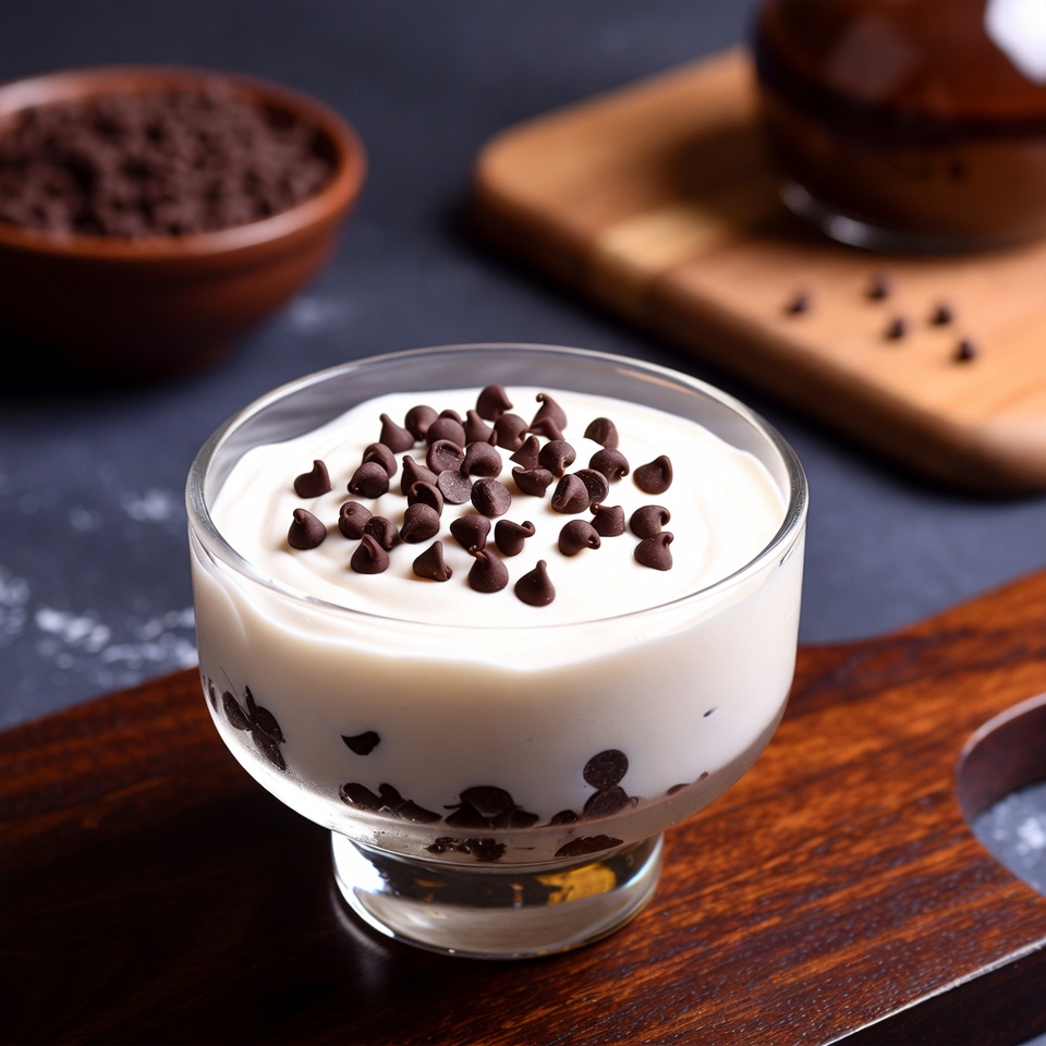 초콜릿 칩 바닐라 무스