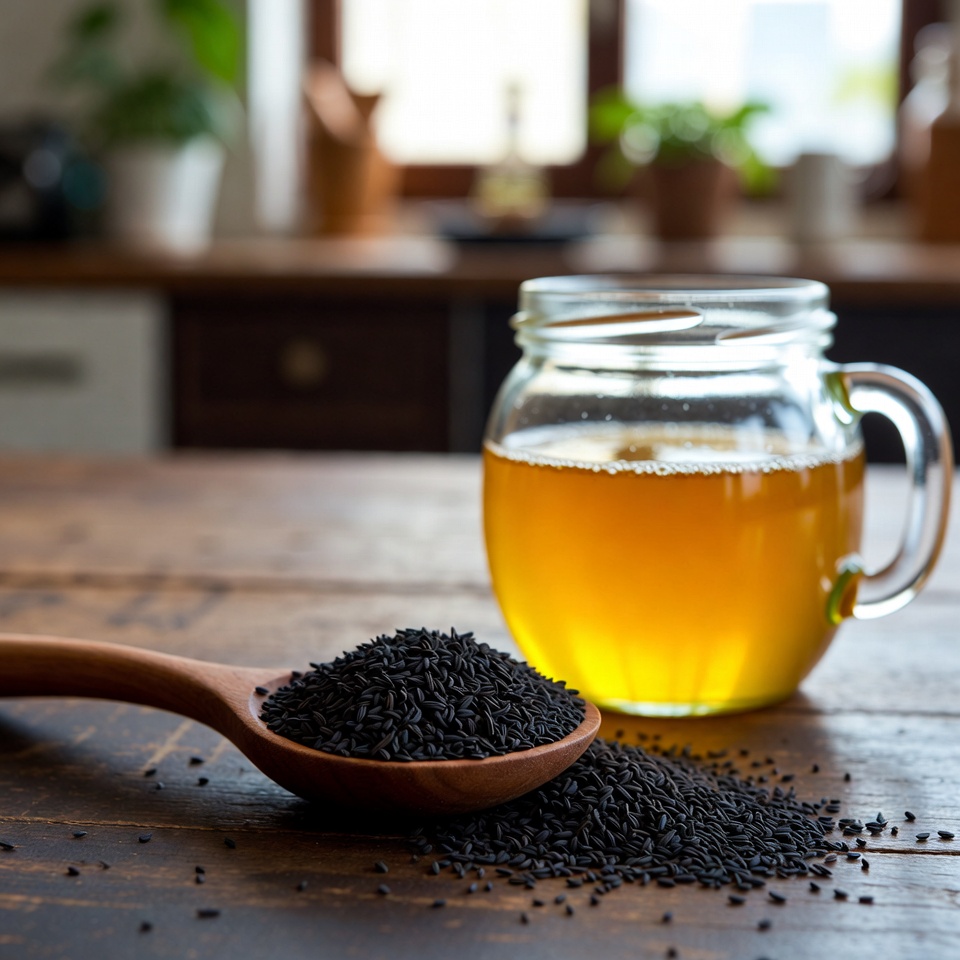 블랙시드와 꿀로 면역력과 치유력 높이기