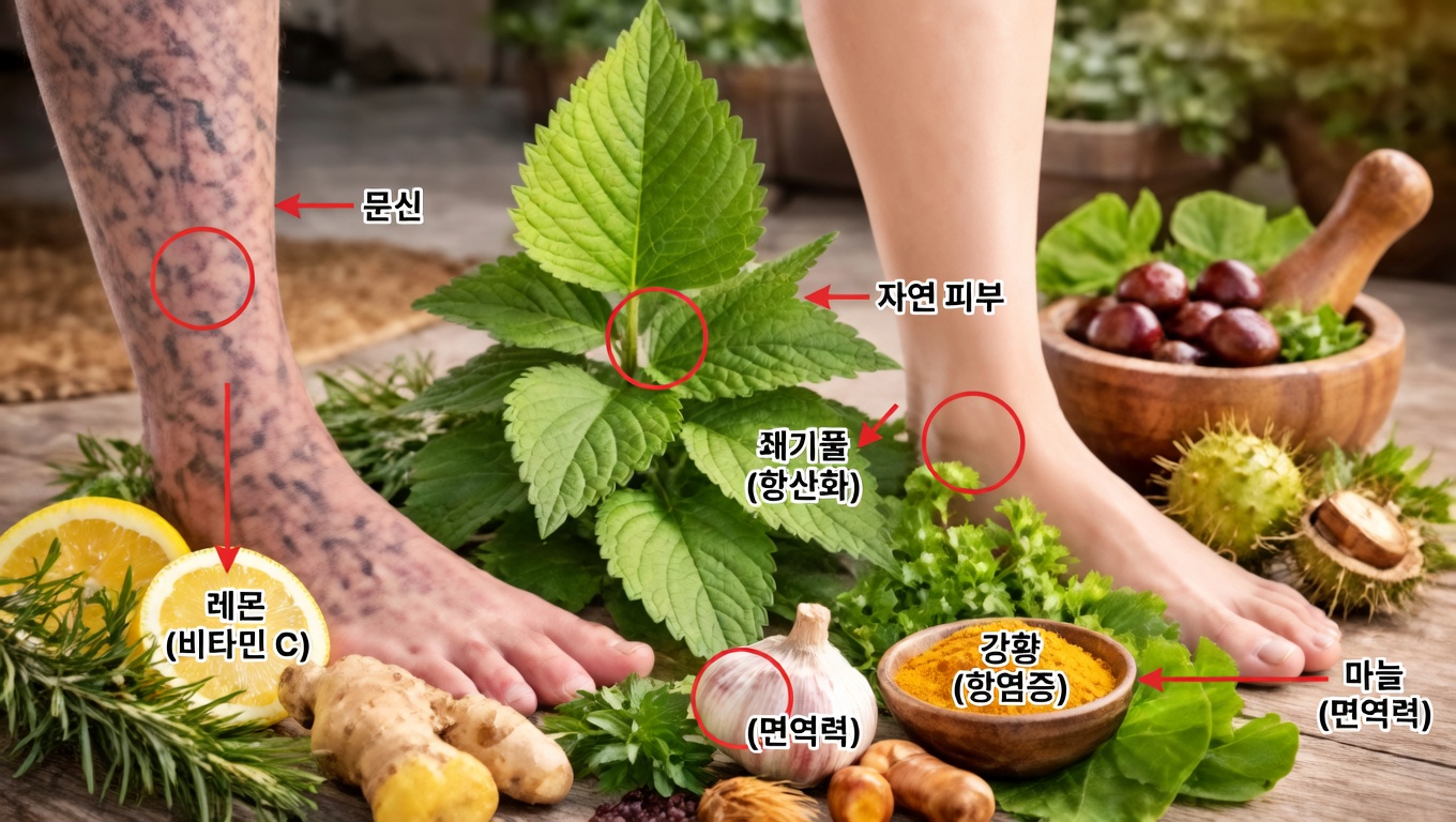 다리 혈액순환을 개선하는 허브