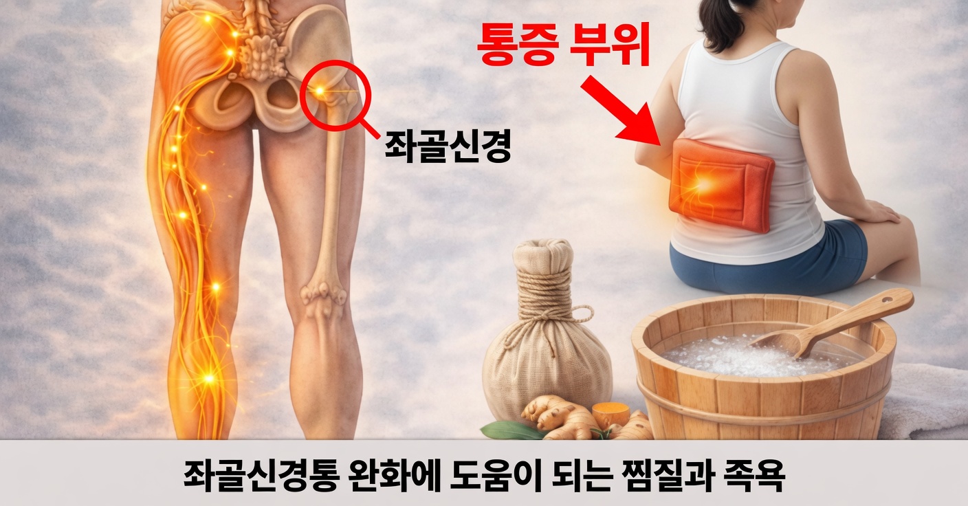 염증이 생긴 좌골신경: 증상과 자연 치유법