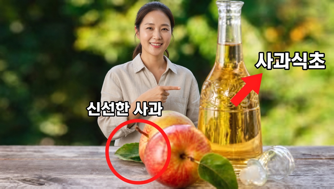 혈액순환을 위한 공복 사과식초