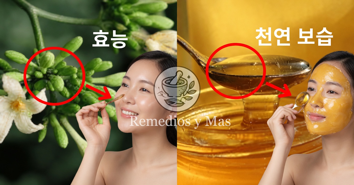 파파야 꽃과 꿀: 천연 요법
