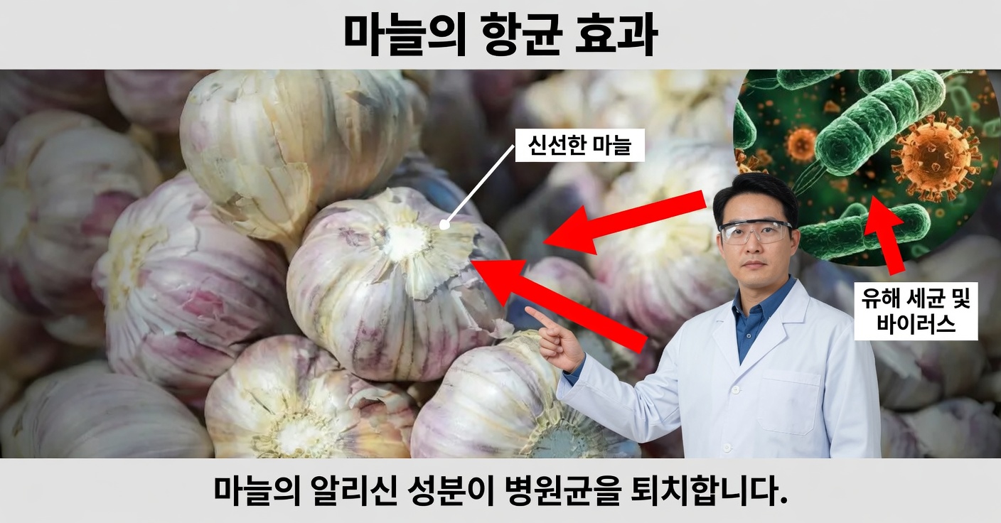 마늘: 세균과 감염을 위한 천연 항생제