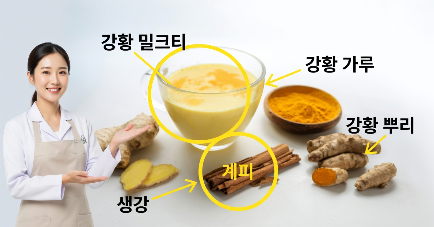 강황 우유: 건강과 웰빙을 위한 효능