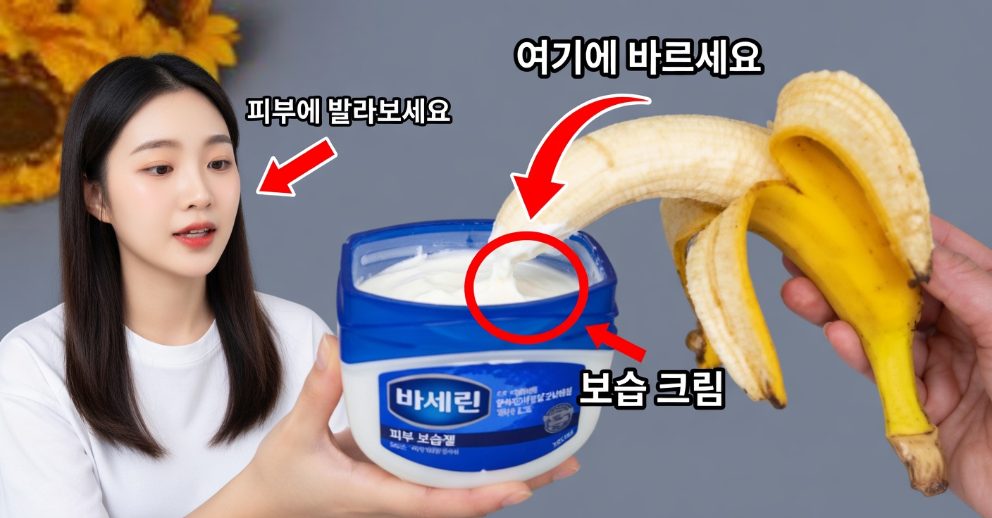 주름과 잡티를 위한 바셀린과 바나나: 회춘 효과 민간요법