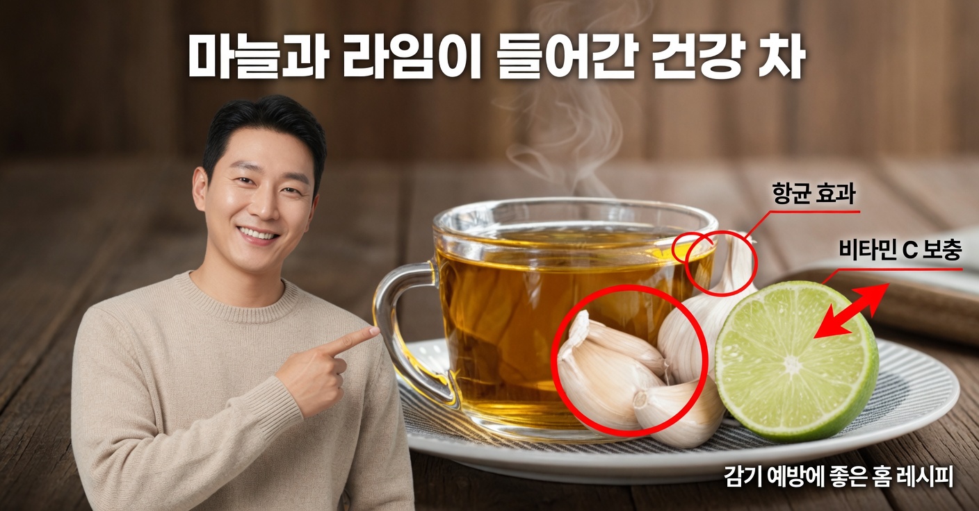 콜레스테롤 및 기타 효능을 위한 마늘과 레몬