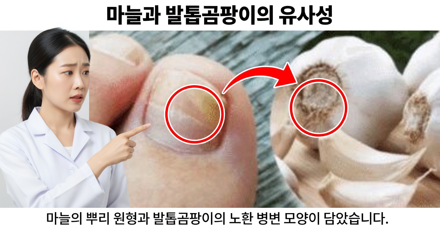 머리, 손, 손톱, 발의 곰팡이엔 마늘