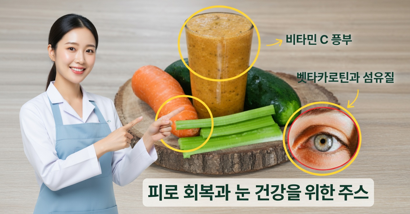 눈 건강을 위한 오이·당근 주스: 자연적이고 효과적인