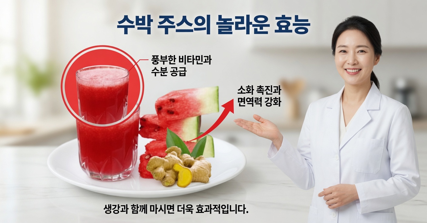 커플 활력을 높여주는 수박 생강 주스