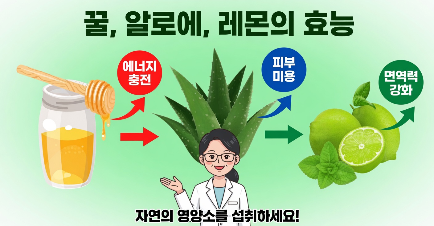 알로에 베라, 꿀, 레몬: 정화하고 치유하는 자연의 기적