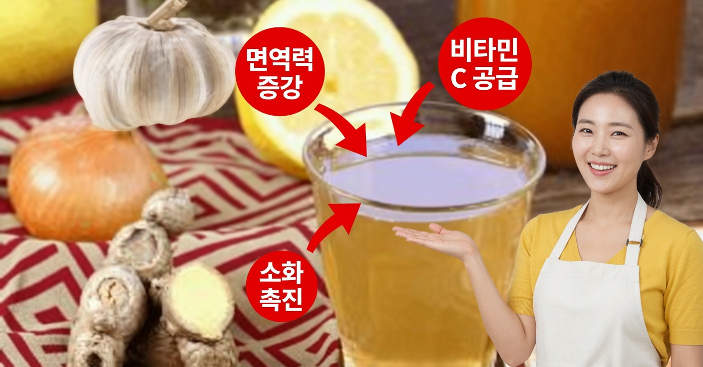 폐를 정화하고 가래를 완화하는 자연 음료