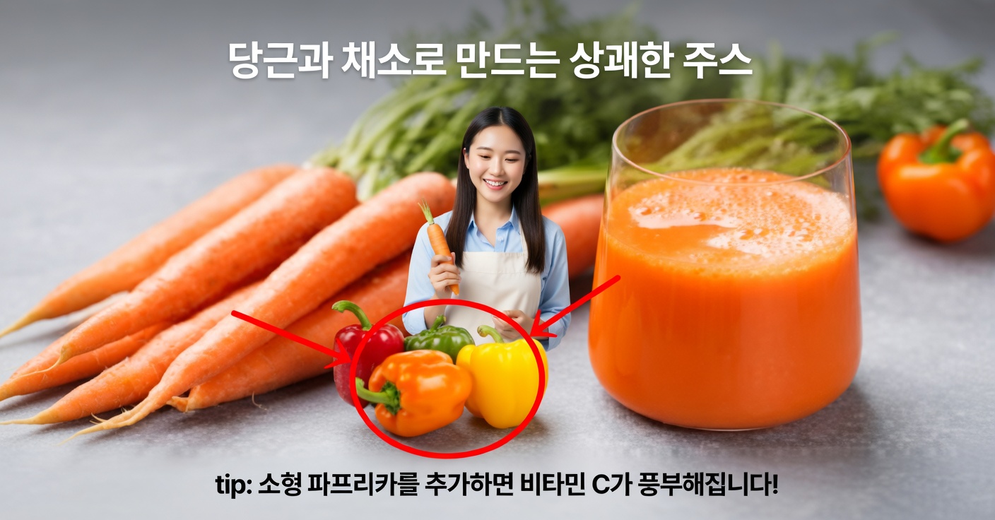 파프리카와 당근 주스: 효능과 건강 레시피