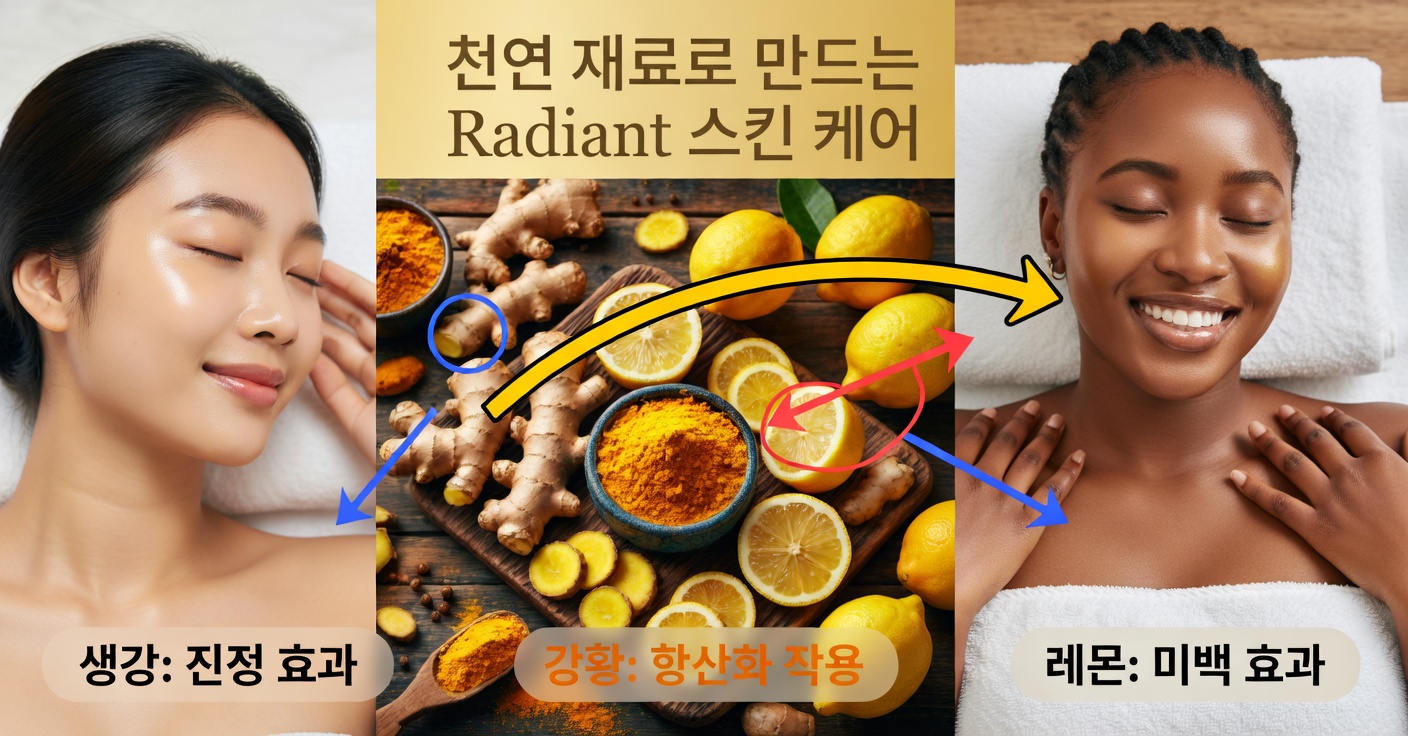 강황, 생강, 레몬: 남성 활력 토닉