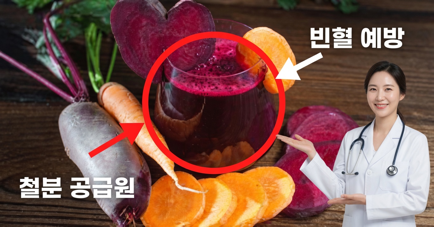 빈혈과 낭종을 위한 비트 주스