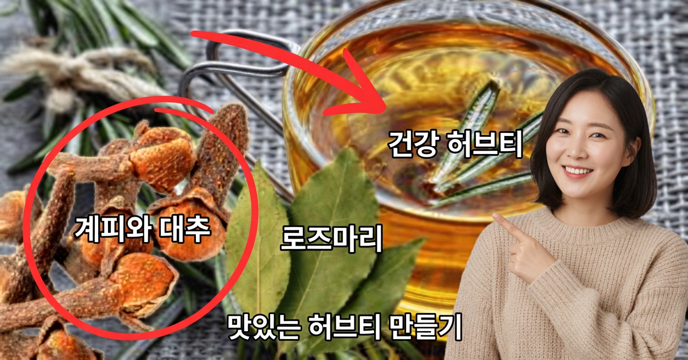 무릎 통증에 좋은 월계수잎과 로즈마리 차