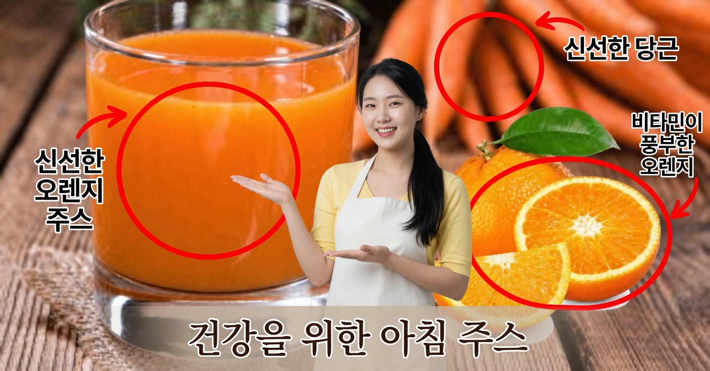 오렌지와 당근을 섞어 건강을 바꿔보세요