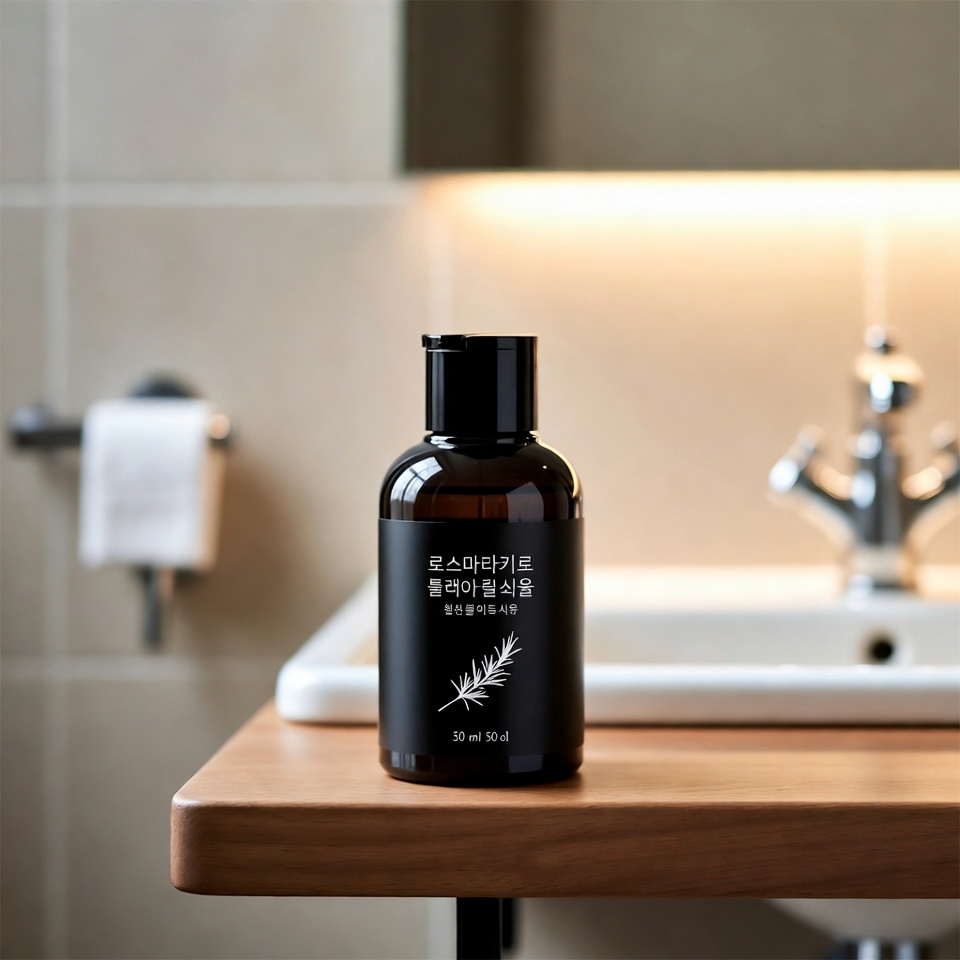빠른 모발 성장을 위한 로즈마리 블랙 오일