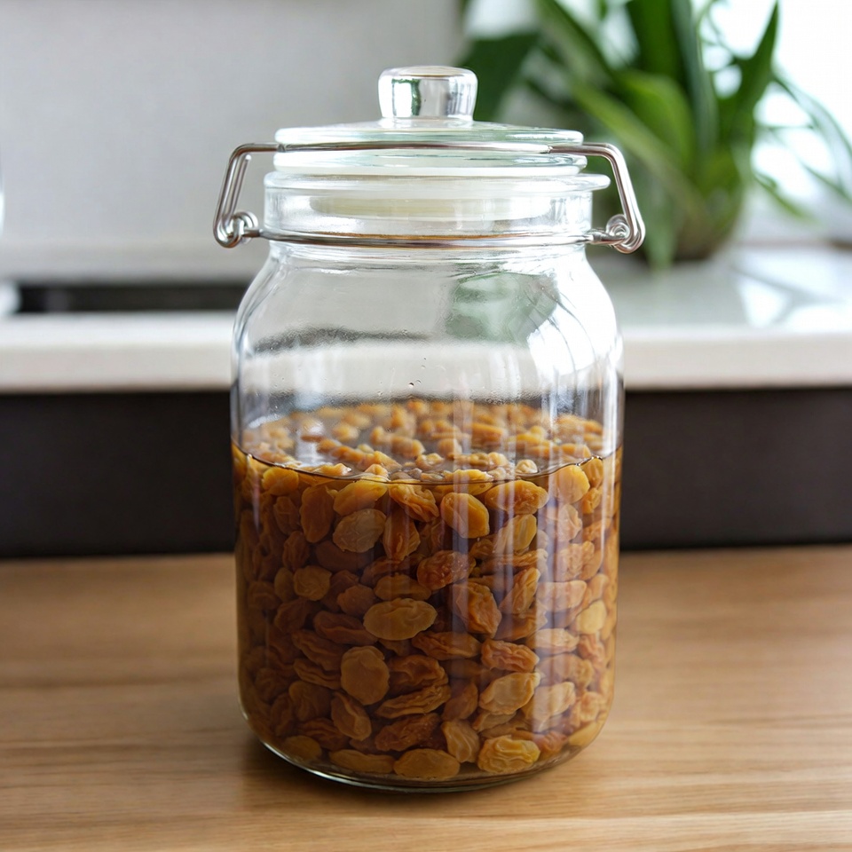 건강과 활력을 위한 쉬운 일상 토닉: 불린 건포도 물