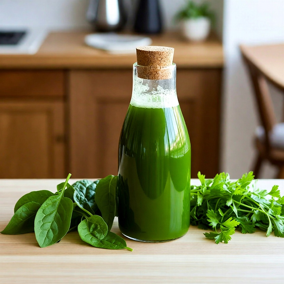 대장 정화를 위한 천연 그린 주스 레시피