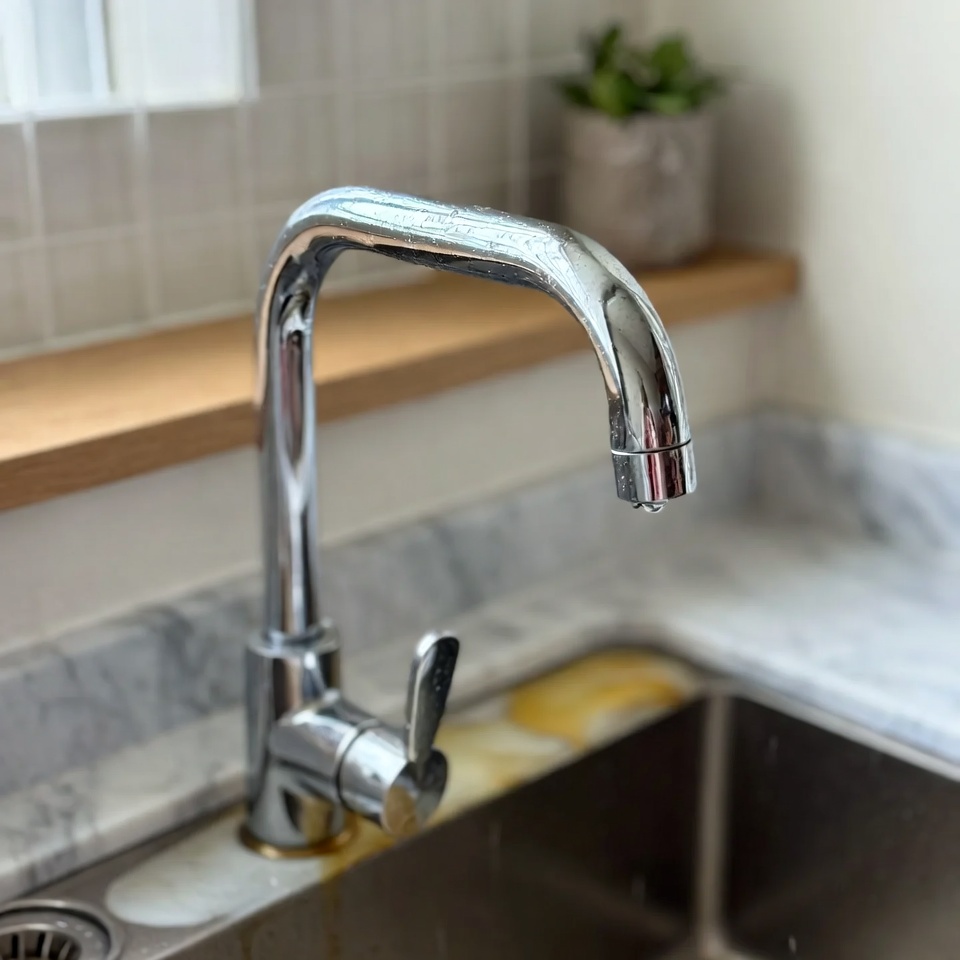 싱크대나 수도꼭지의 석회 얼룩을 쉽게 제거하는 방법