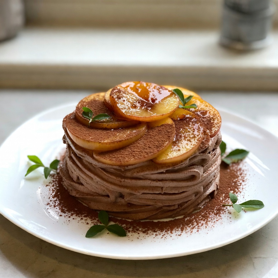 사과 초콜릿 무스