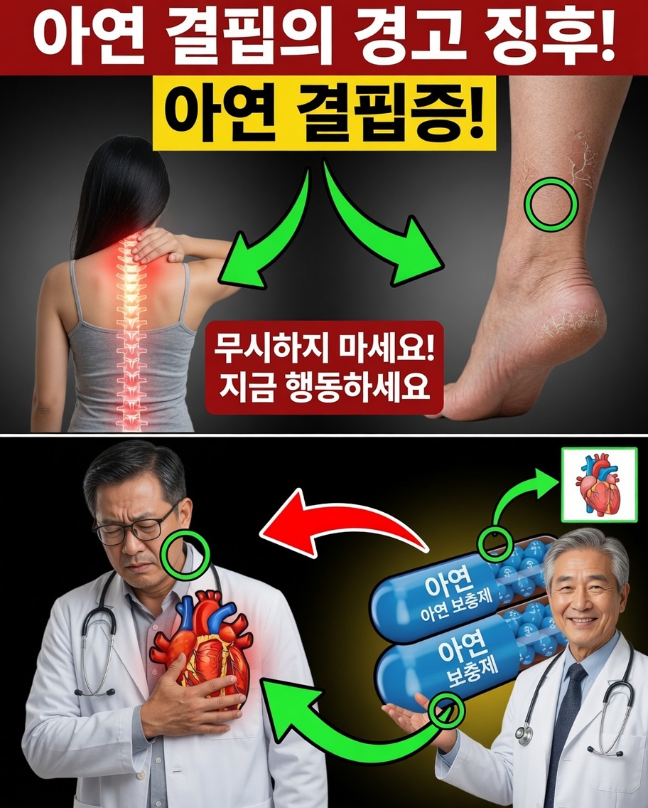 경고! 절대 무시해서는 안 될 아연 결핍의 충격적인 징후 10가지