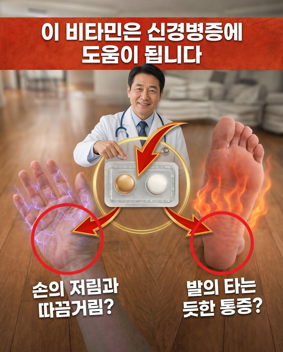 손과 발의 신경 건강을 돕는 1순위 비타민(꼭 알아야 할 사항)