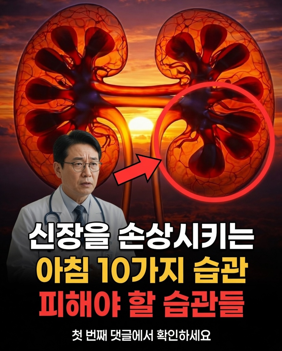 신장 건강에 영향을 미칠 수 있는 아침 습관 10가지: 과학이 시사하는 바