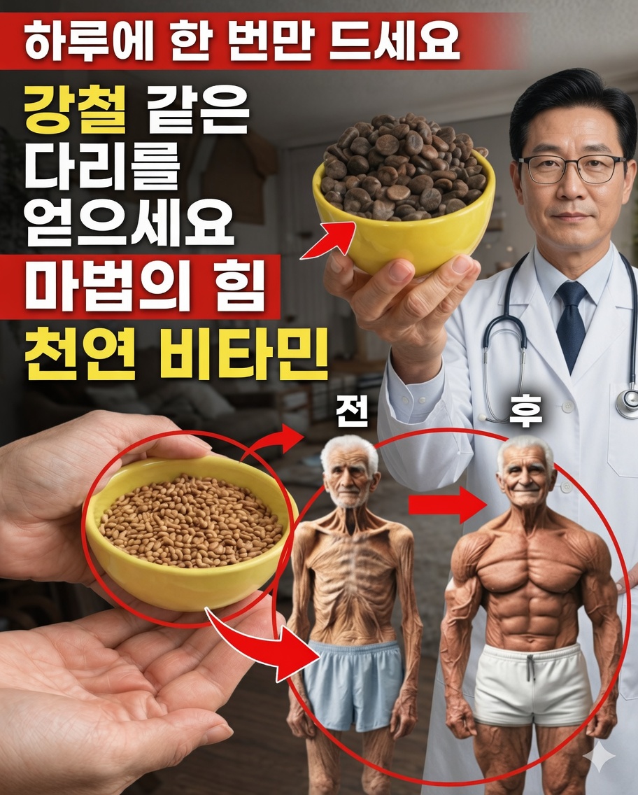 노인들이 자연스럽게 근력을 회복하기 위해 섭취할 수 있는 간단한 음식