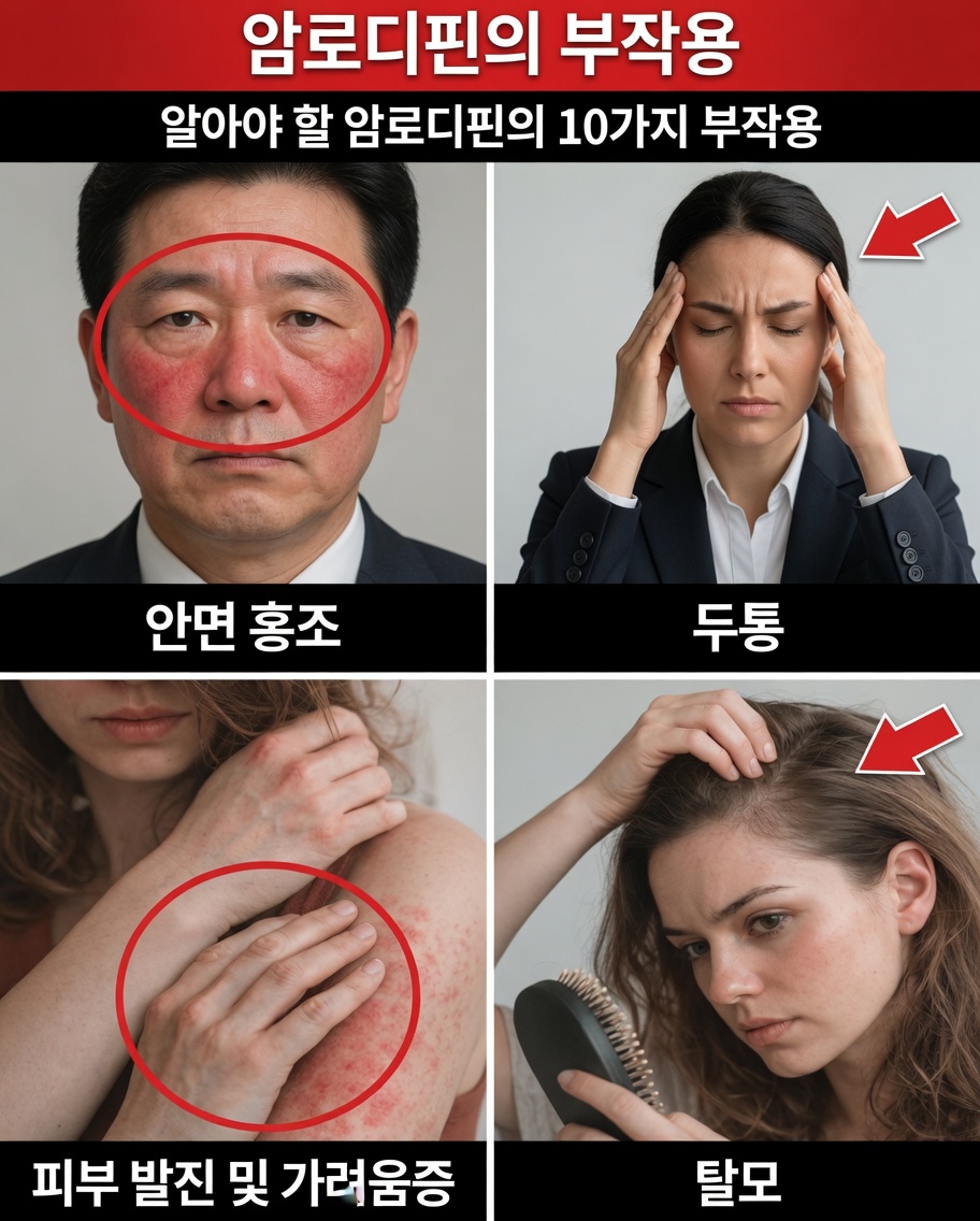 암로디핀의 부작용: 그 의미와 위험을 줄이는 방법
