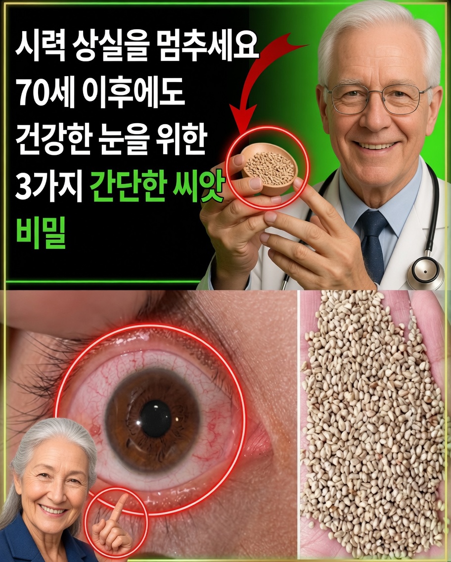 자연스럽게 눈 건강을 지키는 법: 모든 시니어가 알아야 할 강력한 씨앗 3가지와 과일 1가지