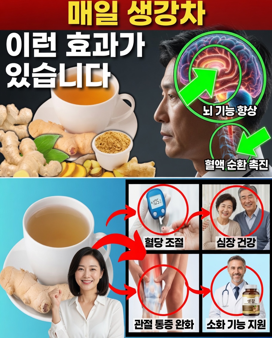 50세 이후 매일 생강차를 마셔야 하는 강력한 10가지 이유(그리고 올바르게 마시는 방법)