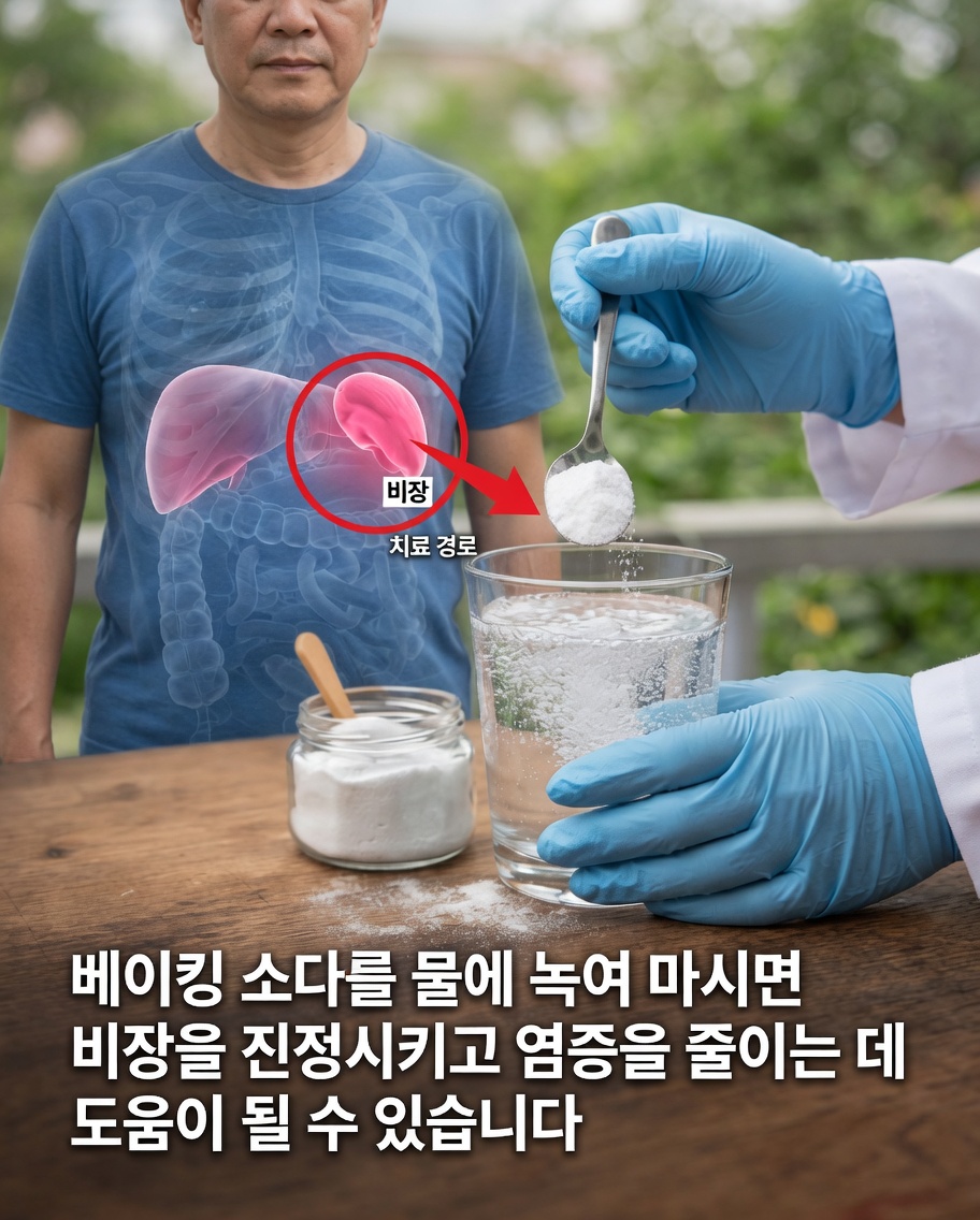 베이킹소다를 탄 물을 마시면 몸의 항염증 균형에 도움이 될까?