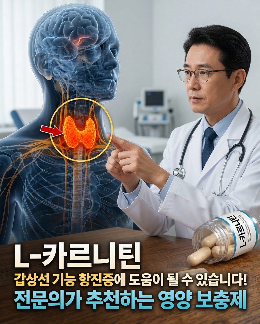 L-카르니틴은 갑상선 기능 항진 시 흔한 불편함을 완화하는 데 도움이 될 수 있을까요?