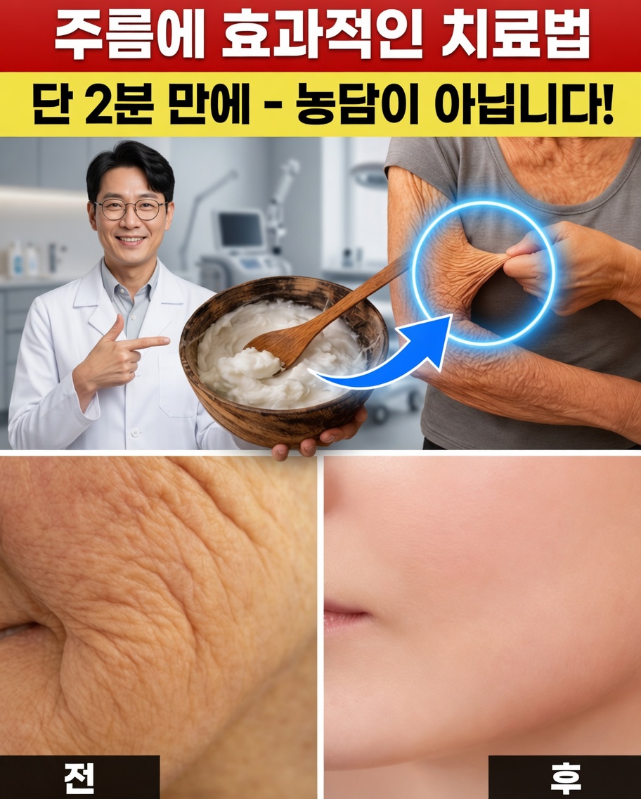 비싼 크림 없이도! 노인들을 사로잡고 있는 주름 개선 2분 천연 비법을 알아보세요