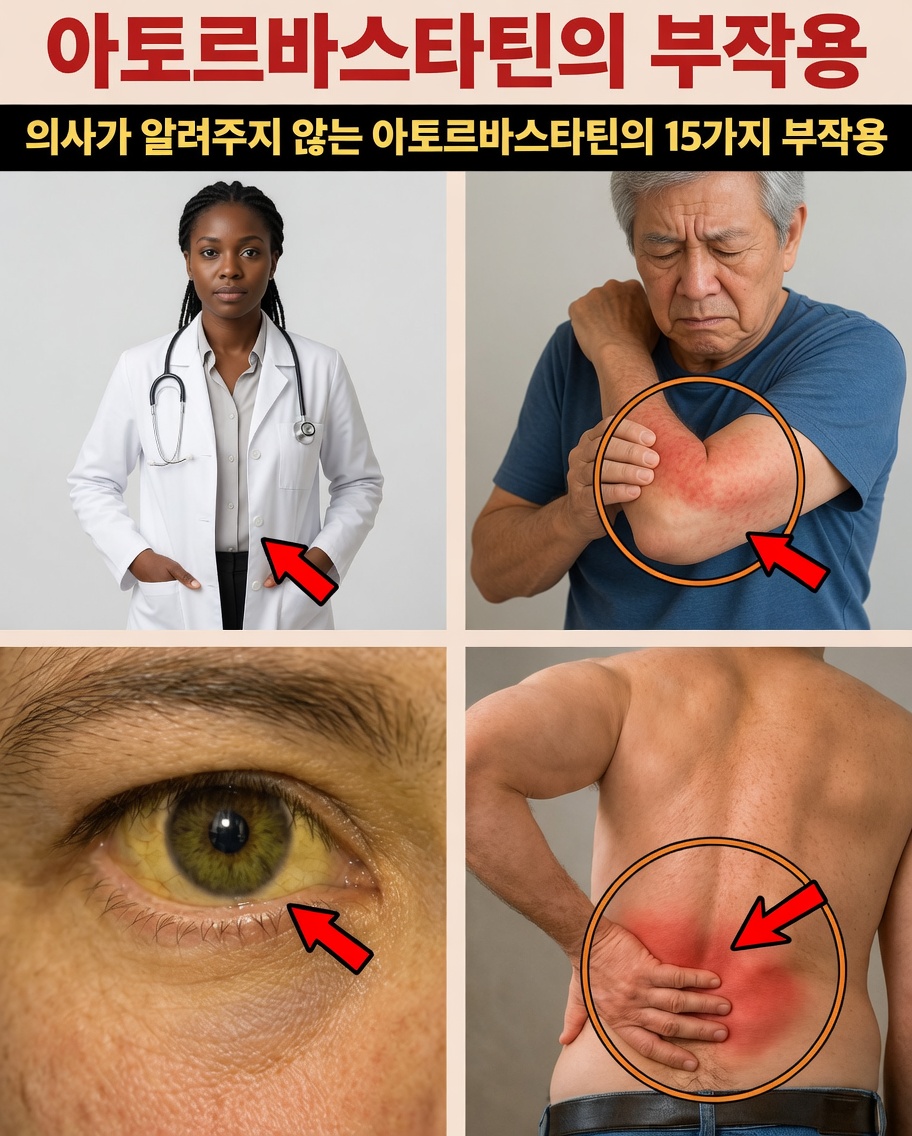 의사가 설명할 시간이 없을 수도 있는 아토르바스타틴의 숨겨진 부작용 15가지(하지만 다음 처방 전에 꼭 알아야 합니다)
