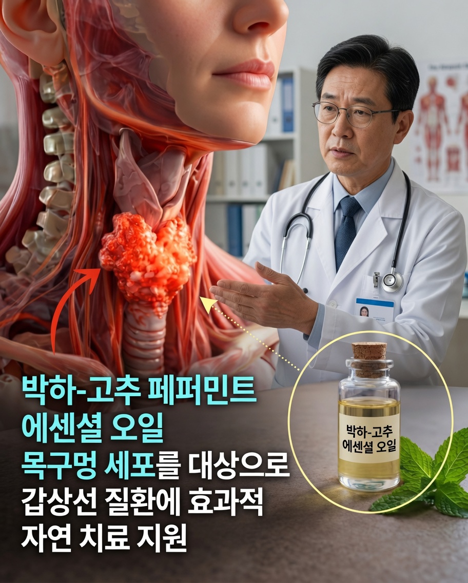 2025년 새로운 실험실 연구, 페퍼민트 에센셜 오일이 배양된 후두암 세포에 미치는 영향 밝혀