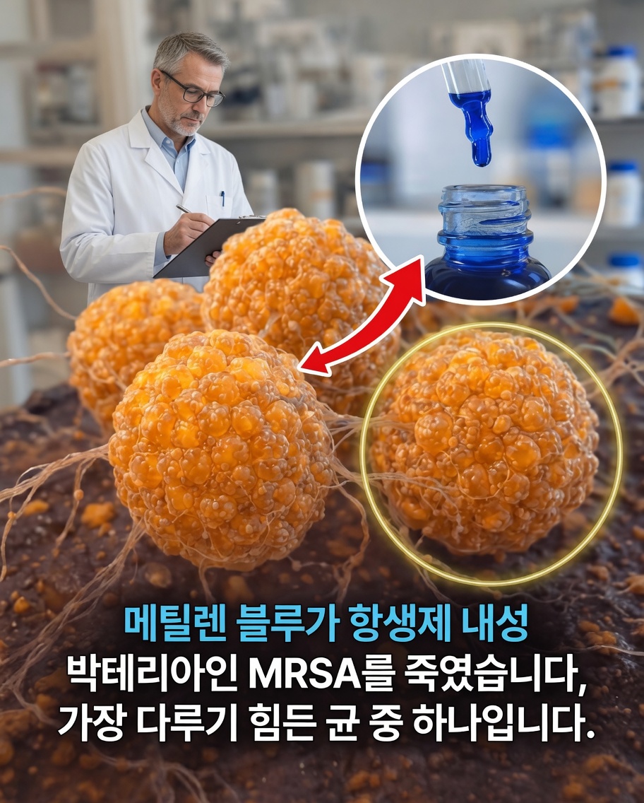 메틸렌 블루와 항생제에 가장 내성이 강한 박테리아 중 하나에 대한 놀라운 발견