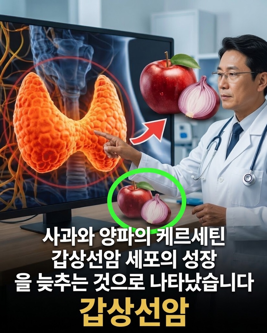 사과와 양파 같은 일상 식품은 갑상선암 연구에 어떤 새로운 단서를 제공할 수 있을까?