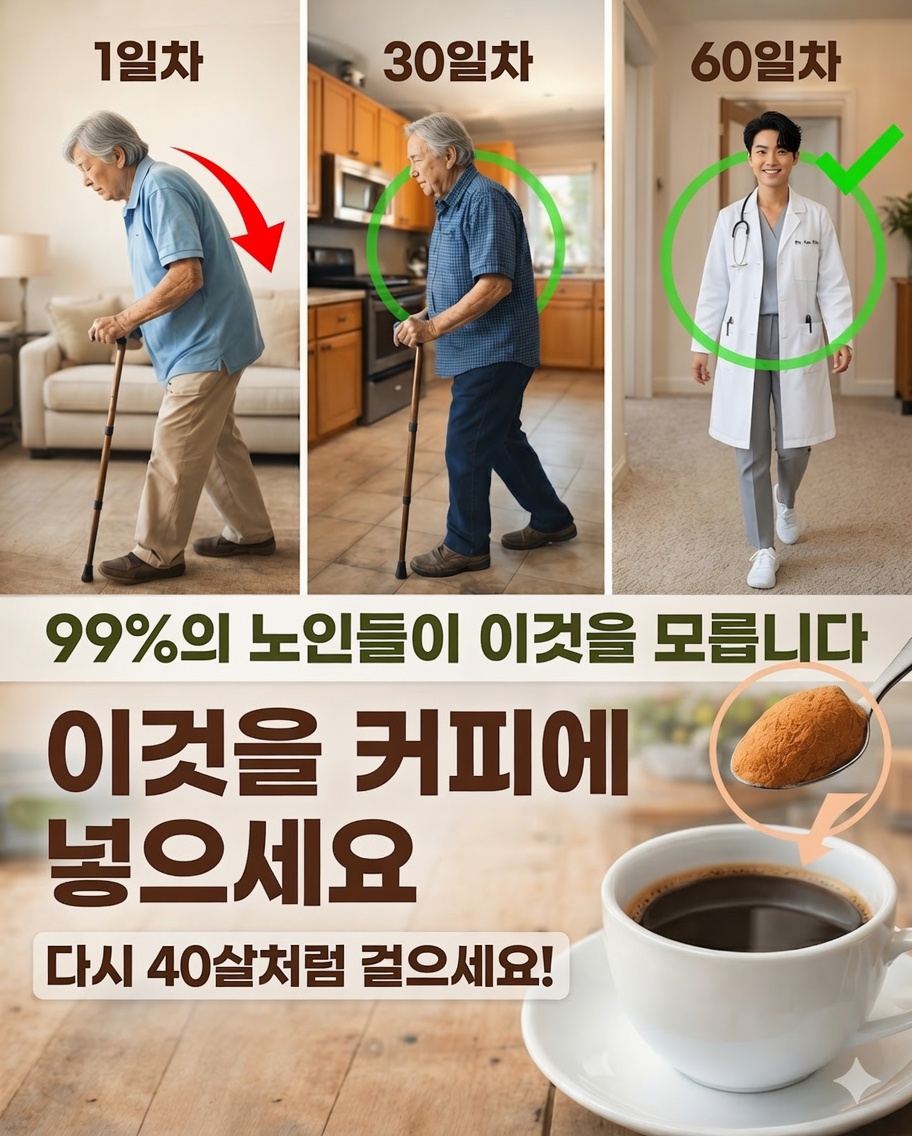 왜 노인들은 커피에 이 가루를 넣고 있을까? (인생을 바꿀 수 있는 효능!)