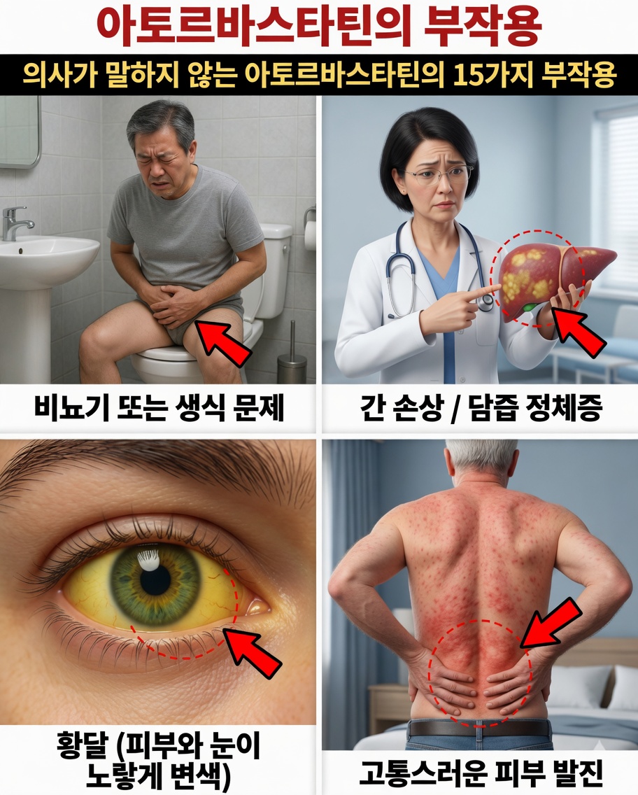 의사가 시간을 내어 설명하지 못할 수도 있는 아토르바스타틴의 숨겨진 부작용 15가지(하지만 다음 처방 전에는 반드시 알아야 합니다)