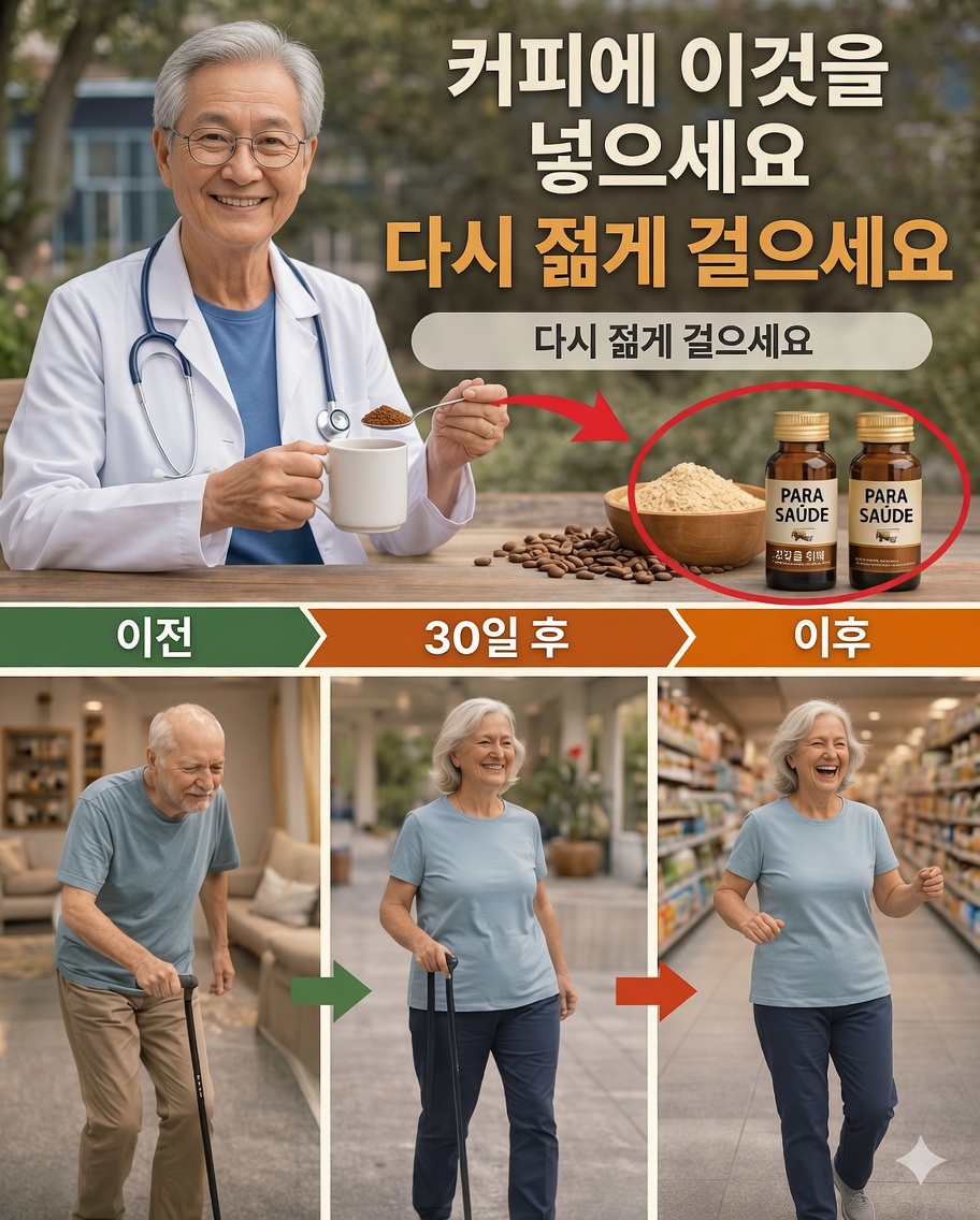 60세 이상인가요? 이 차 3가지를 마시고 근력을 되찾아 다시 안전하게 걸으세요